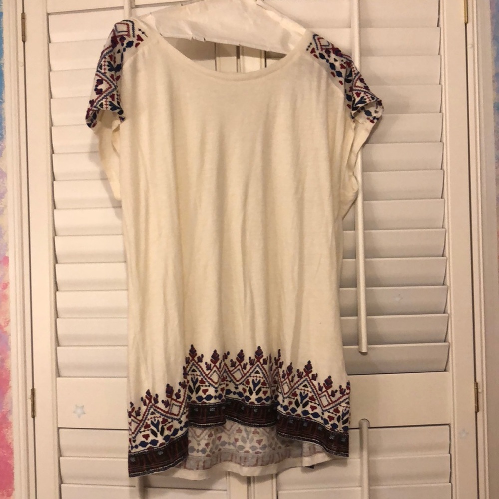 White Lucky Brand Tee